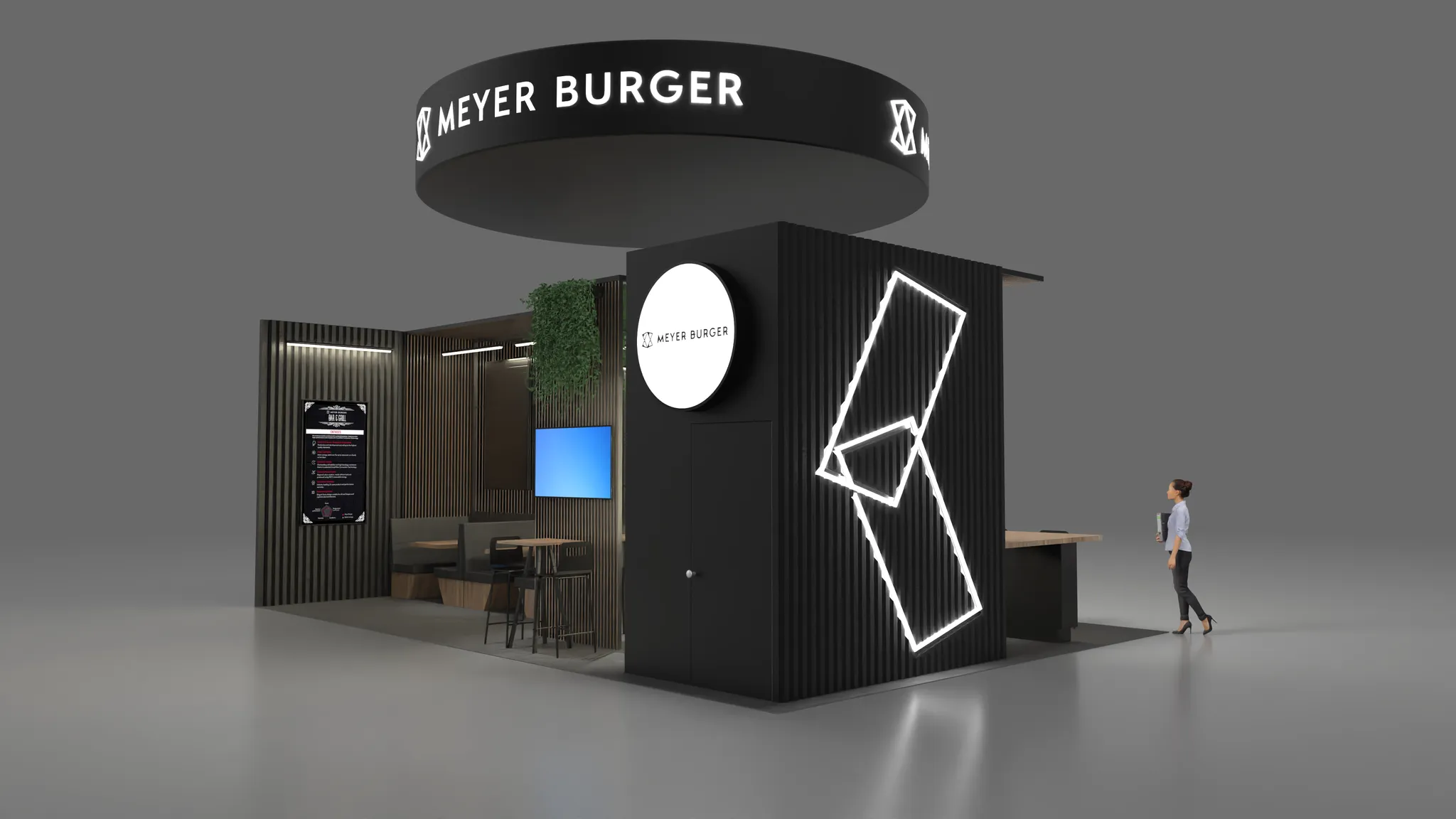20x30 Island booth design by Reaction Space